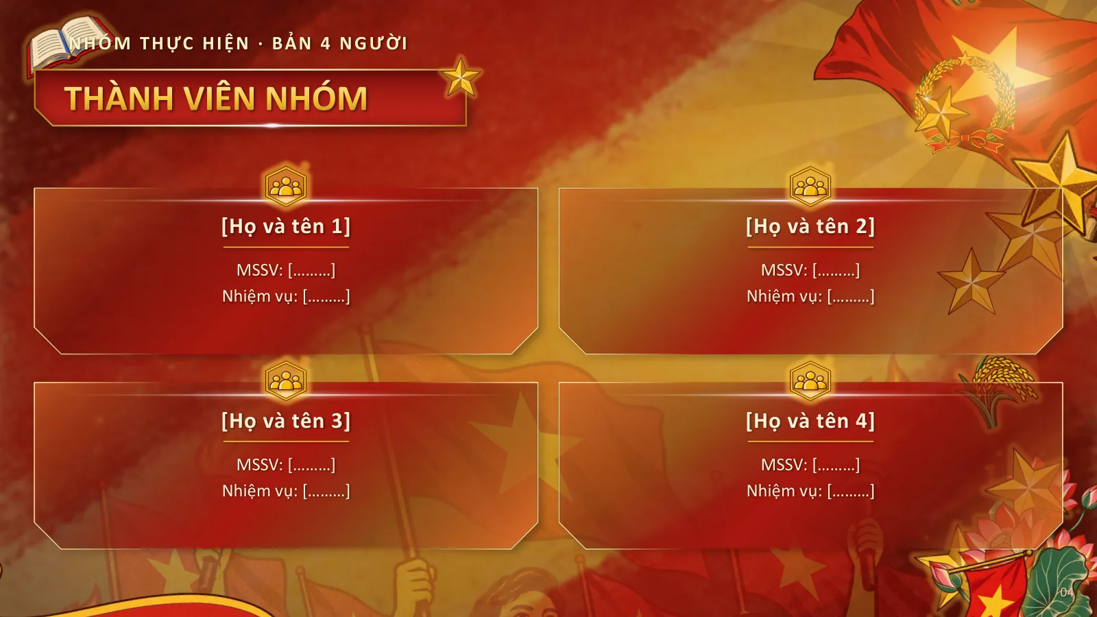 Mẫu thuyết trình phong cách Cổ động Việt Nam, ảnh 4