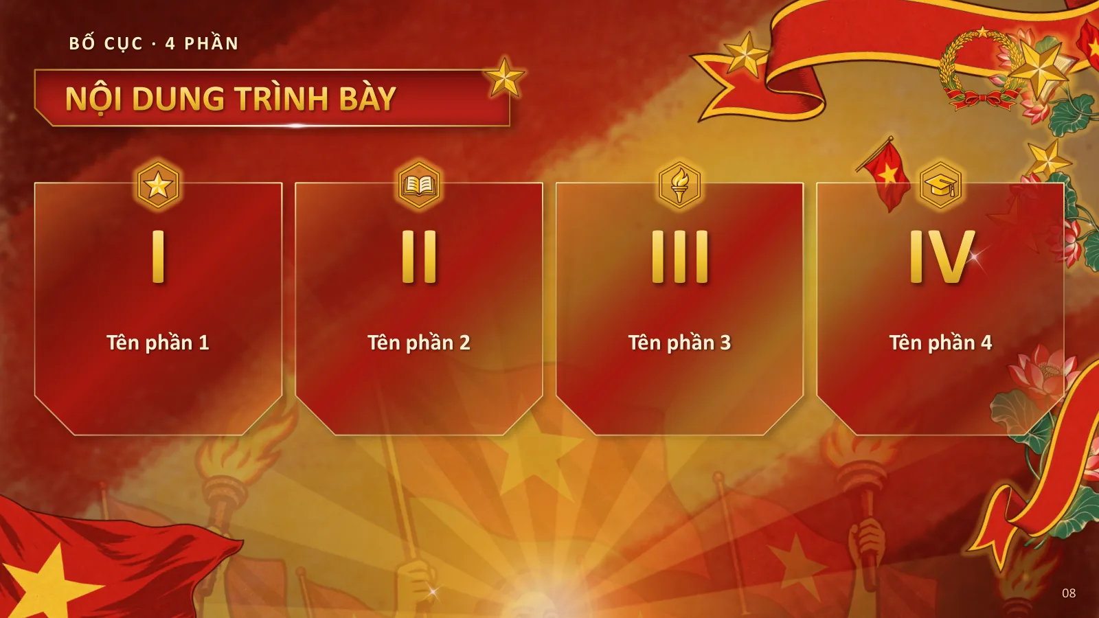 Mẫu thuyết trình phong cách Cổ động Việt Nam, ảnh 8