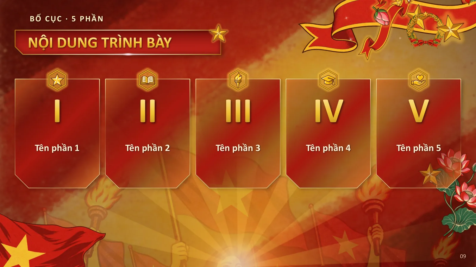 Mẫu thuyết trình phong cách Cổ động Việt Nam, ảnh 9