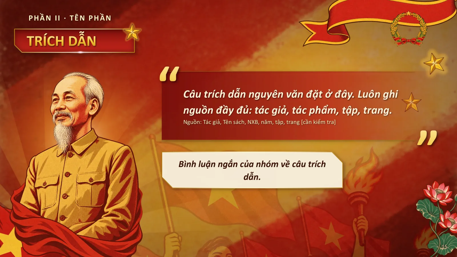 Mẫu thuyết trình phong cách Cổ động Việt Nam, ảnh 15