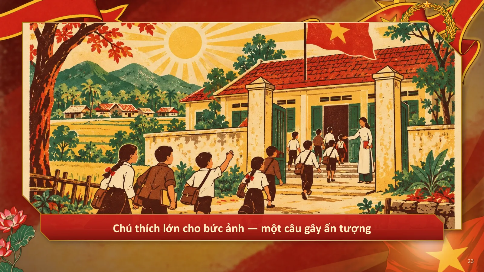Mẫu thuyết trình phong cách Cổ động Việt Nam, ảnh 23