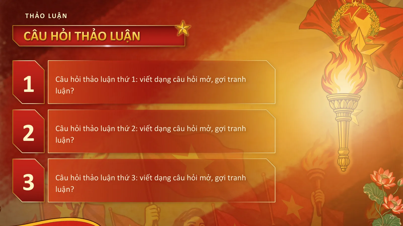 Mẫu thuyết trình phong cách Cổ động Việt Nam, ảnh 25
