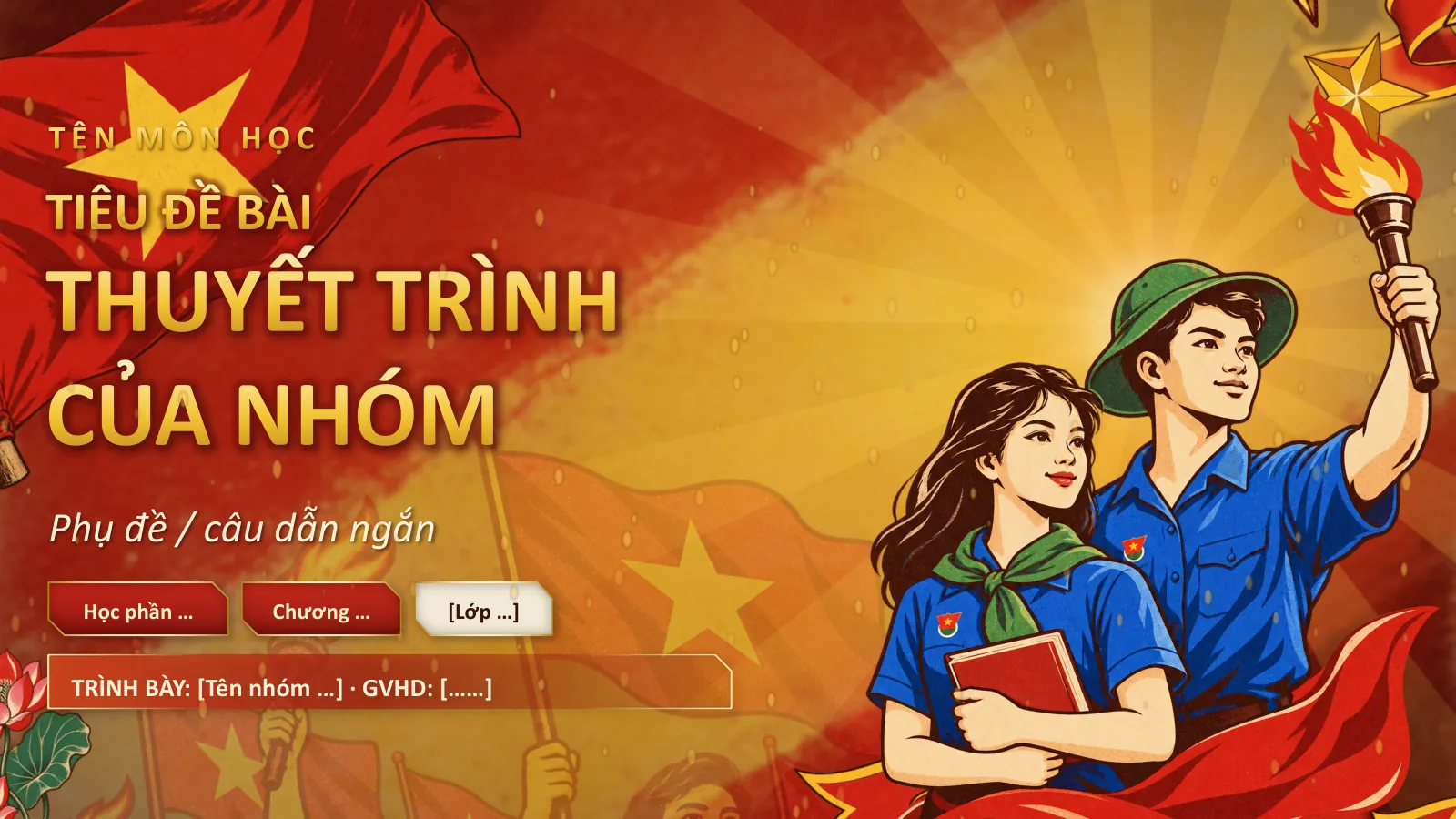 Mẫu thuyết trình phong cách Cổ động Việt Nam, ảnh 29