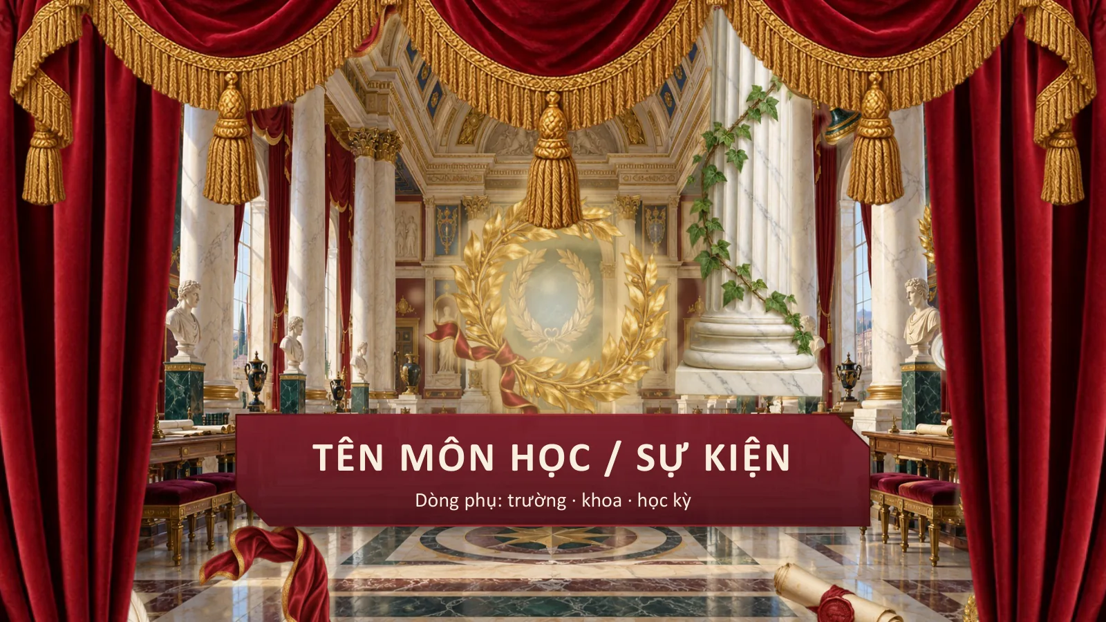 Mẫu thuyết trình phong cách Hàn lâm cổ điển, ảnh 3