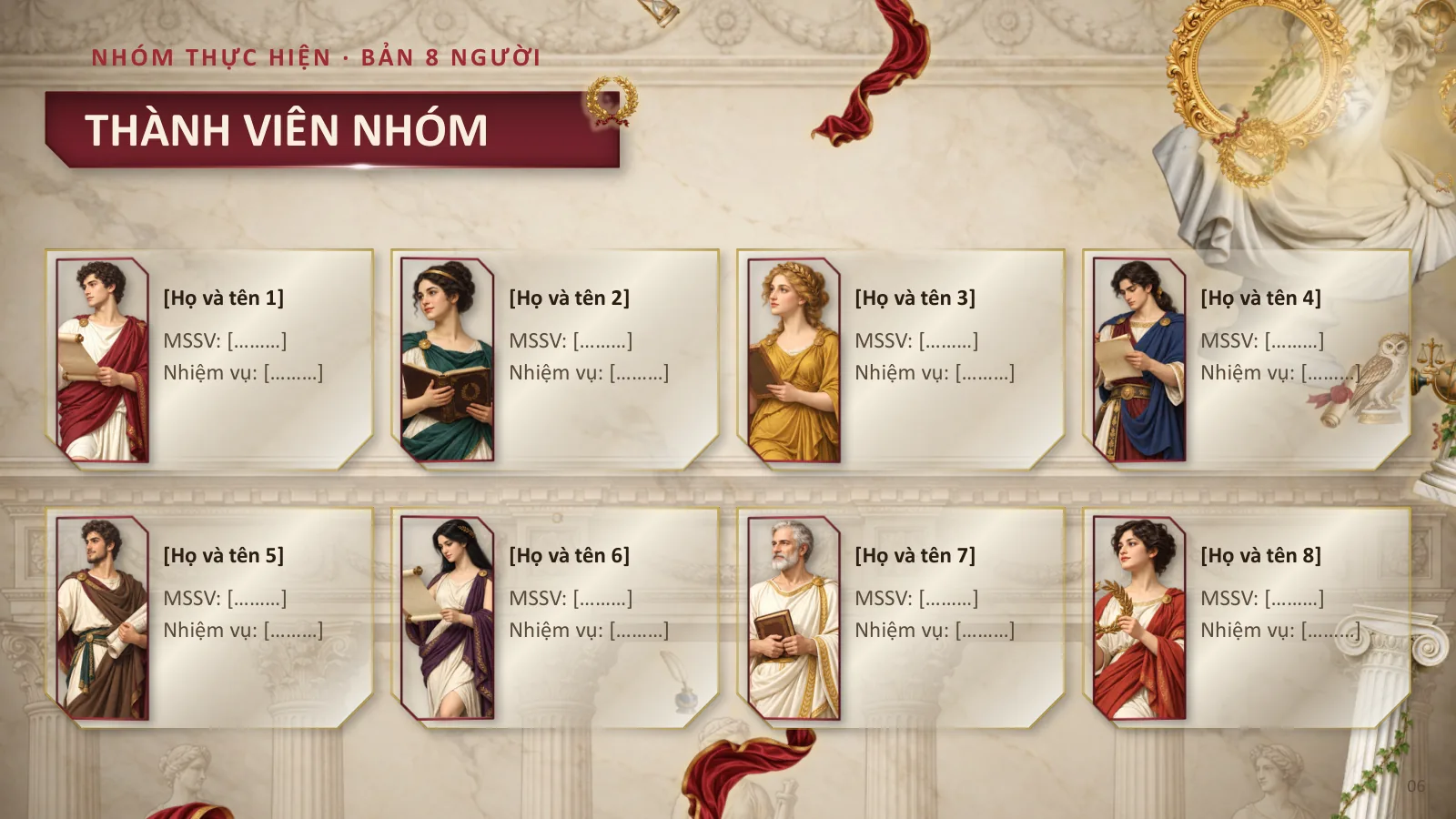 Mẫu thuyết trình phong cách Hàn lâm cổ điển, ảnh 6