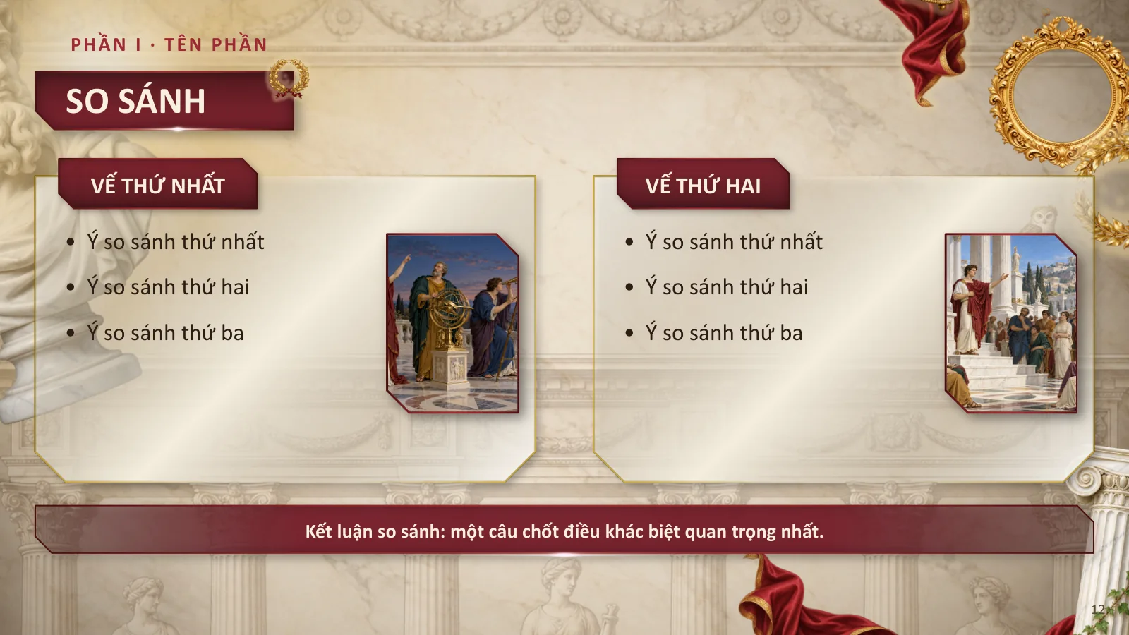 Mẫu thuyết trình phong cách Hàn lâm cổ điển, ảnh 12