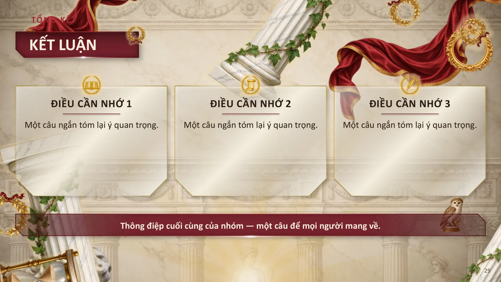 Mẫu thuyết trình phong cách Hàn lâm cổ điển, ảnh 29