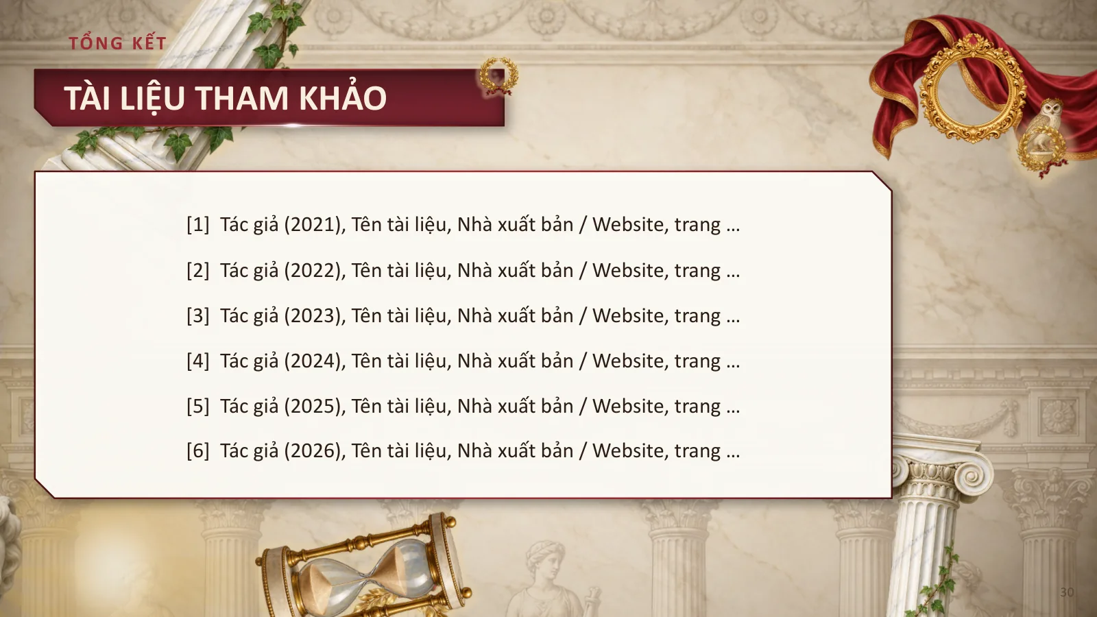Mẫu thuyết trình phong cách Hàn lâm cổ điển, ảnh 30