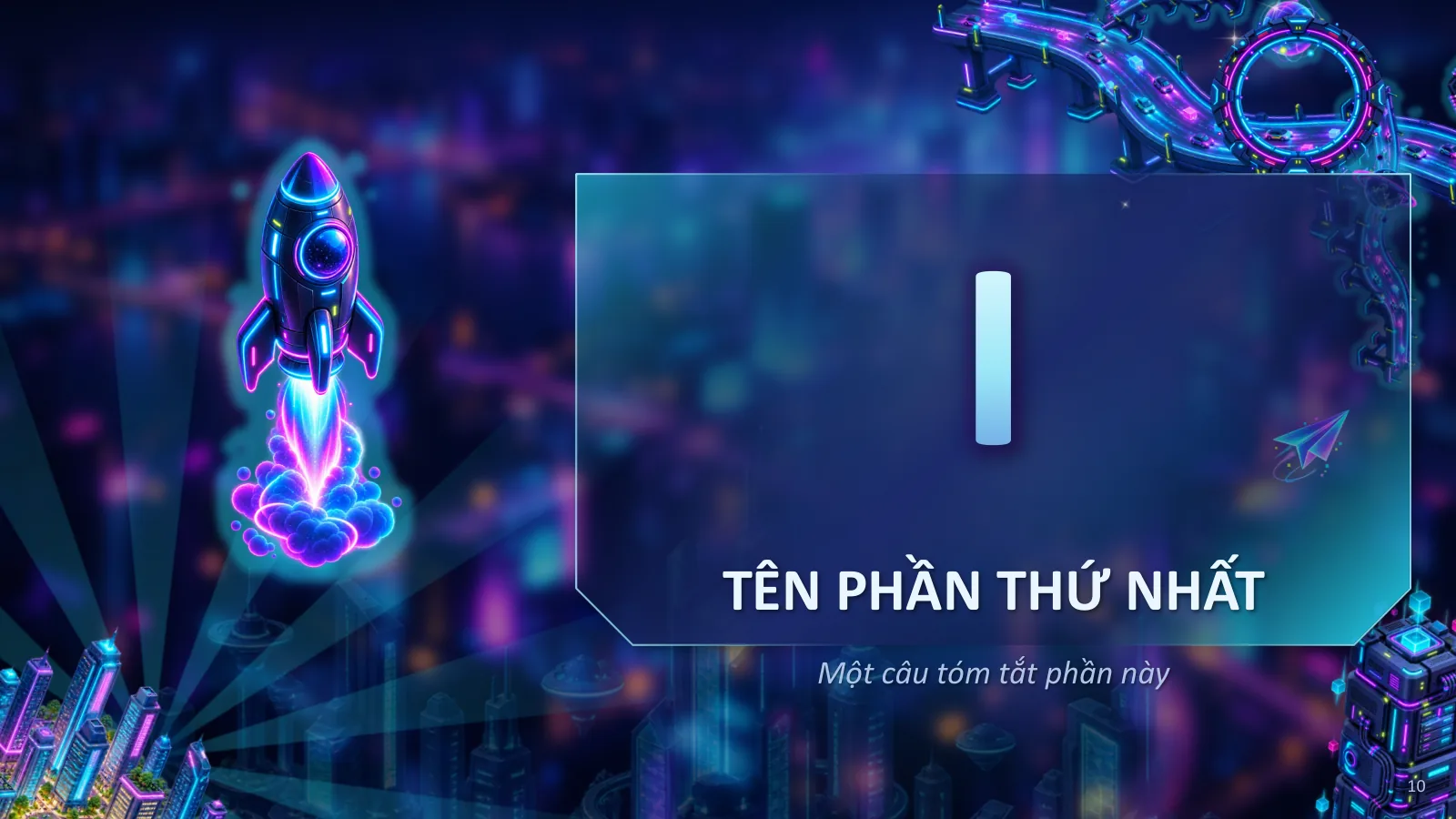 Mẫu thuyết trình phong cách Neon tương lai, ảnh 10