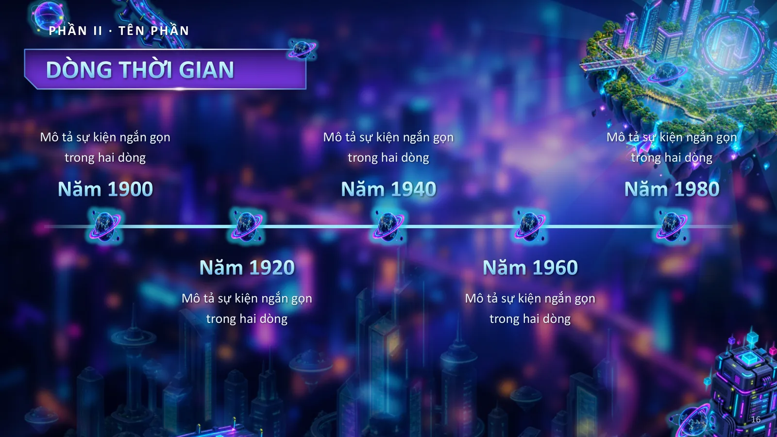 Mẫu thuyết trình phong cách Neon tương lai, ảnh 16