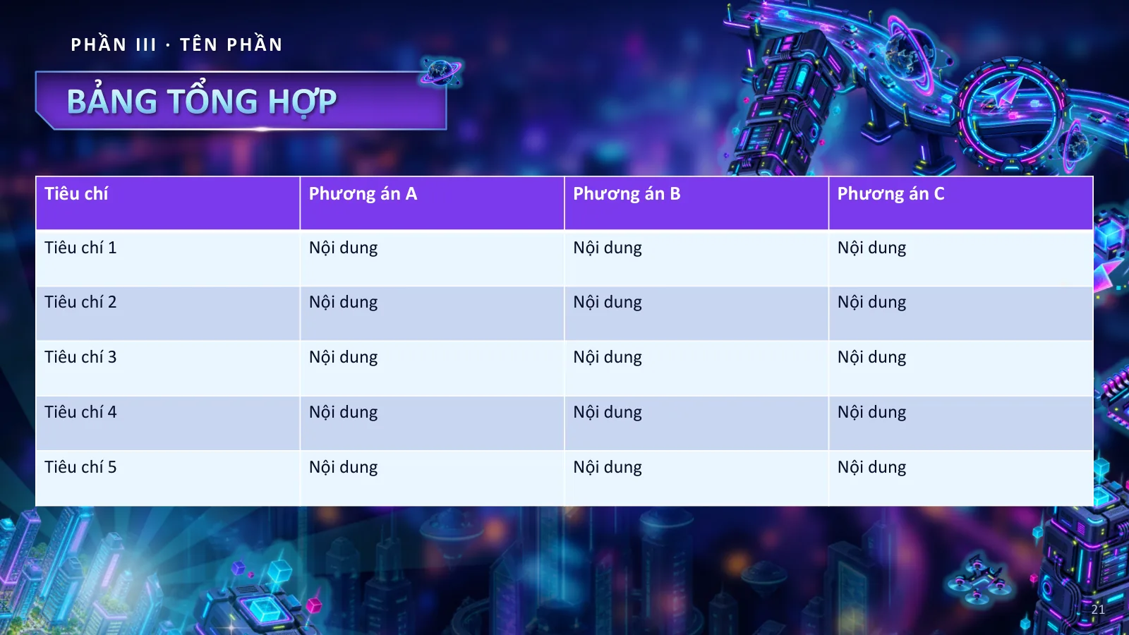 Mẫu thuyết trình phong cách Neon tương lai, ảnh 21