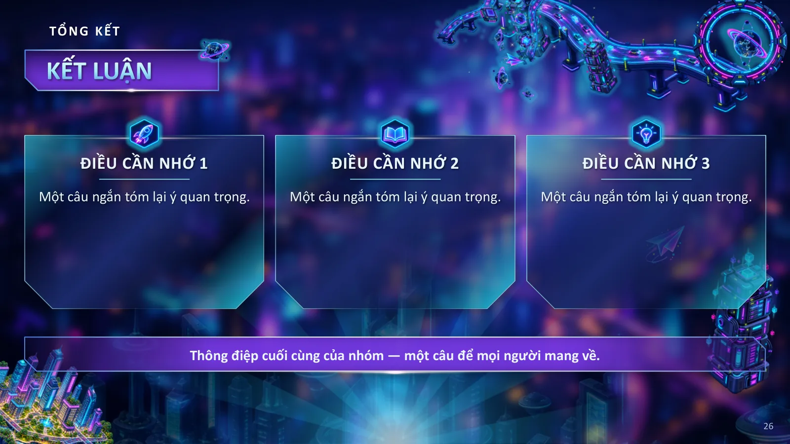 Mẫu thuyết trình phong cách Neon tương lai, ảnh 26