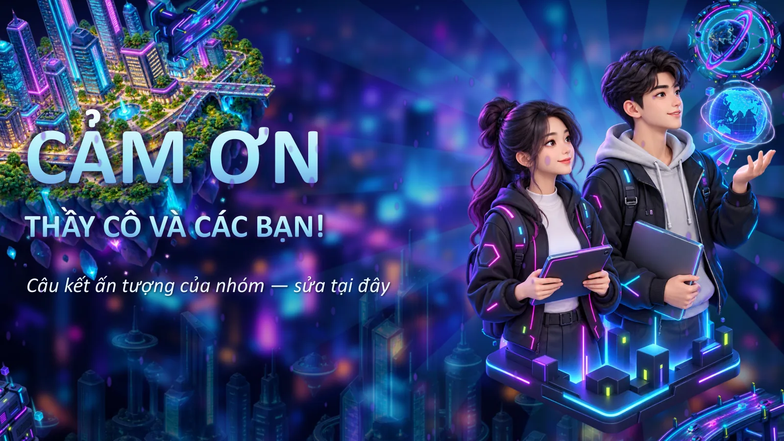 Mẫu thuyết trình phong cách Neon tương lai, ảnh 30